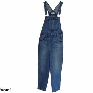 Madewell Denim Straight Leg Overalls Bibs
